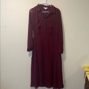 Womens Whistles Pleated Shirt Maxi Dress